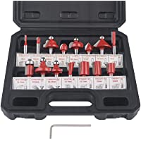 flintronic Fresas Set- 15 PCS Cortadores Madera de Diámetro de Caña Herramienta de Fresado | Kit de Herramientas de…